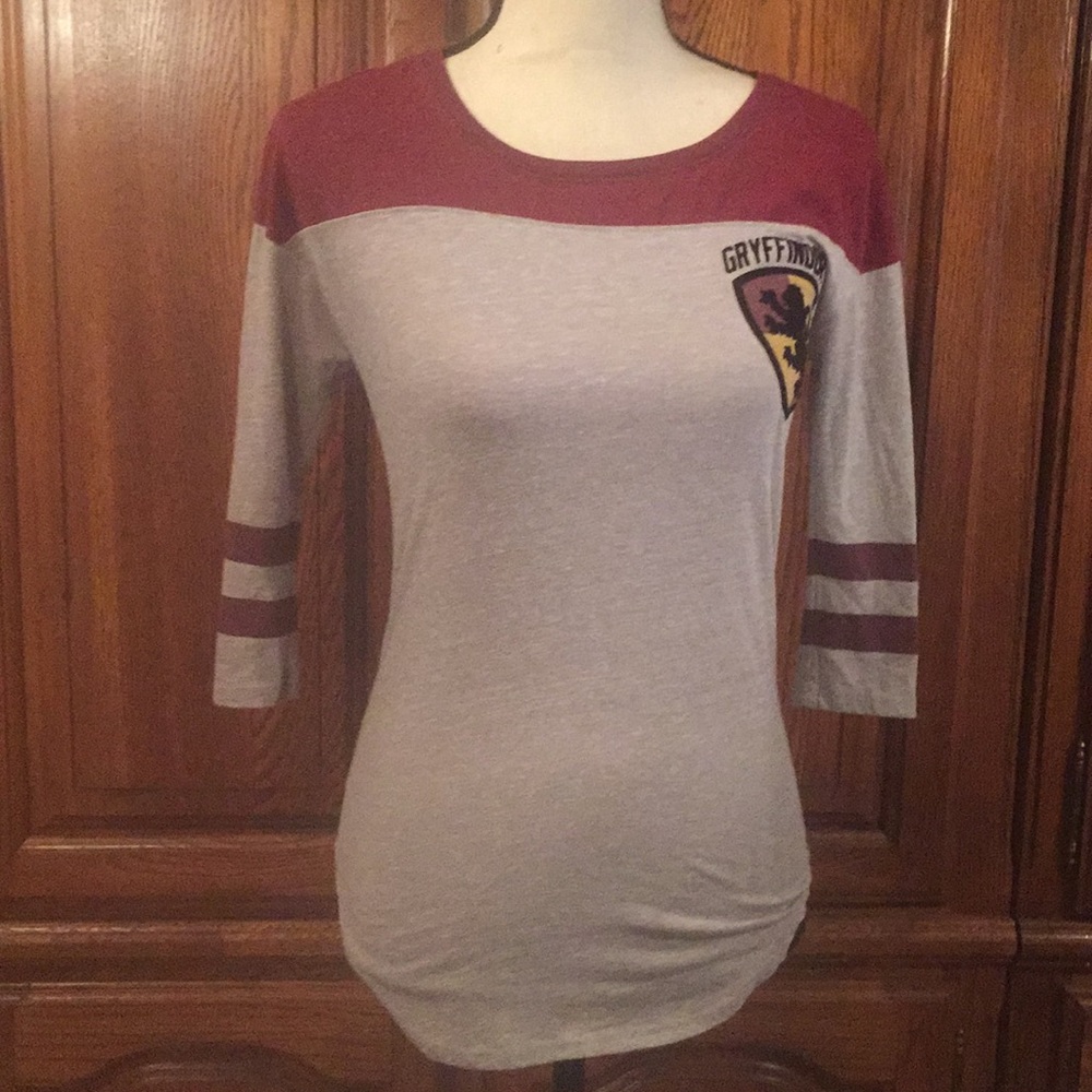 Harry Potter Gryffindor 3/4 Sleeve Tee Size Small
